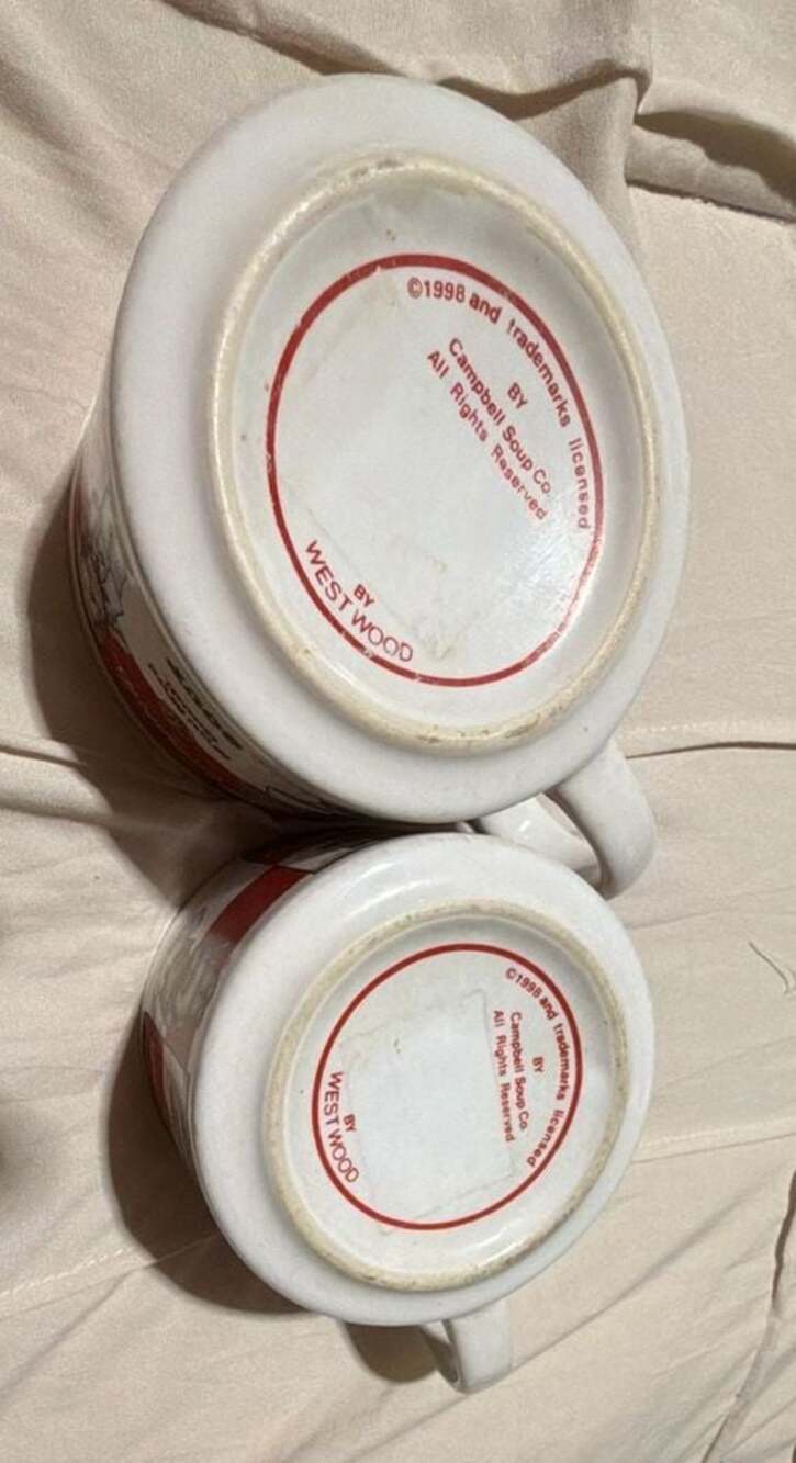 Vintage 1998 Campbell's Kids Condensed Soup Mug Set by Westwood - Picture 3 of 4
